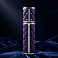 Atomiseur de parfum en cuir d'agneau 5 ml, rechargeable, portable, mini flacon de voyage, bouchon à vis, personnalisable, argenté, multi-usage