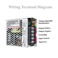 Nouvelle alimentation à découpage AC/DC Hi-Link 50W, module LRS-50-12 LRS-50-24 intelligent 100-240Vac à sortie unique, boîtier métallique