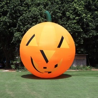 Lanterne géante gonflable de citrouille d'Halloween, grande décoration de citrouille gonflable pour centre commercial, place publique, fête à thème