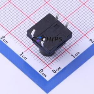 TS-KG10D-BB120F Tactile Switch Through hole Component THT,12x12mm Switch Single Pole Single Throw Round Button 2.5N Through Hole - Product Image 2