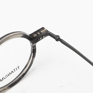 Gafas Redondas de Montura Completa con Patrón de Mármol, Marco de Titanio, Anti-UV, Ligeras, Unisex, para Adultos, Monturas para Corrección de la Visión - Product Image 2