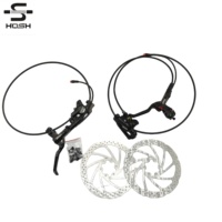 Ensemble de freins à disque hydrauliques HOSH 750/1350 mm avec câble de coupure de courant, en aluminium noir, pour vélos électriques, VTT, vélos de route, BMX, freinage à réponse rapide