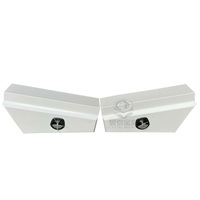Sous-caisse de boîte à outils de camion d'angle conique de plat en alliage d'aluminium imperméable avec le revêtement extérieur noir de poudre