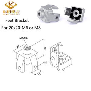 רגל סוגר אלומיניום פרופיל m6/m8/m8/m10/m12 casters casters 2020/3030/4040 ברגל - Product Image 2