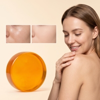Savon au kaki, mousse riche, déodorant frais, non desséchant après lavage, pour cheveux et corps, parfum léger aux fruits, herbes naturelles, contrôle des odeurs corporelles