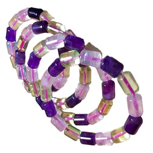 Di alta Qualità Ametista Citrino Perle di <span class=keywords><strong>Quarzo</strong></span> <span class=keywords><strong>Rosa</strong></span> Braccialetto Ametista Braccialetti di Perline - Product Image 5