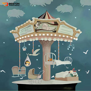 Carrusel de música Beston, carrusel de caballo merry, redondo, en venta - Product Image 5