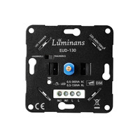 Luminans Led Interrupteur Mural et Gradateur Rotatif Standard LED Gradateur 300VA pour Lumières LED