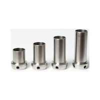Adaptateur de tube court réglable en acier inoxydable pour prothèse de jambe Akbk