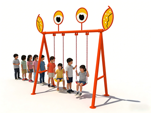 <span class=keywords><strong>Balançoire</strong></span> d'extérieur en métal en forme de crabe pour enfants, idéale pour les aires de jeux et les garderies - Product Image 4