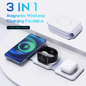 Toptai WL063B portatile 3-in-1 multifunzione magnetico pieghevole Wireless 15W ricarica rapida <span class=keywords><strong>iPhone</strong></span> orologio <span class=keywords><strong>compatibile</strong></span> 10W 5W - Product Image 5