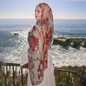<span class=keywords><strong>Pañuelo</strong></span> para la <span class=keywords><strong>cabeza</strong></span> estampado degradado para mujer, <span class=keywords><strong>pañuelo</strong></span> marroquí, chal de verano con protección solar, venta al por mayor - Product Image 2