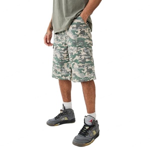 Wholesale Factory Custom <b>Camo</b> Printed Relaxed <b>Cargo</b> Shorts <b>Men</b> Tactical Utility Pockets <b>Cargo</b> Pants for Summer - Product Image 2