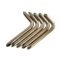 D6x30x60mm Double Tête Phillips Allen Clé Clé L forme Croix Clé Tournevis #2 Phillips L Clé
