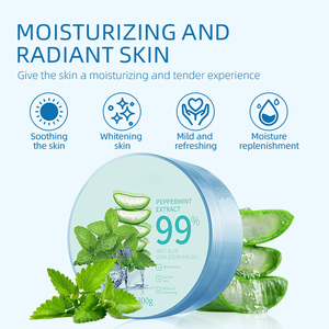 Soin de la peau écologique Gel d'aloe vera hydratant pour le visage 100% bon <span class=keywords><strong>commentaire</strong></span> Convient à toute peau brûlée par le soleil Super valeur - Product Image 6