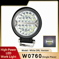 Projecteur de travail LED rond 60W avec faisceau spot DRL 6000LM IP67 pour camion tout-terrain 4x4
