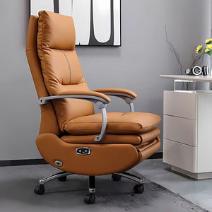 Sillón Reclinable Eléctrico Ergonómico de Respaldo Alto 160 °   Silla Ejecutiva de Oficina, Cómoda Silla de Jefe con Reposabrazos para Oficina - Product Image 2