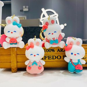 Vente en gros usine de porte-clés en caoutchouc PVC souple 2D 3D à motif dessin animé, cadeau promotionnel personnalisé avec dragonne - Product Image 1