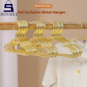 Appendiabiti <span class=keywords><strong>per</strong></span> animali domestici in metallo dorato elegante stile inossidabile di alta qualità - Product Image 2