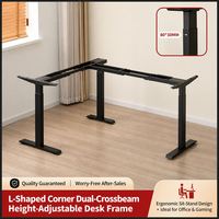Bureau de jeu électrique Richmat Premium à moteur unique, réglable en hauteur, avec pieds ronds