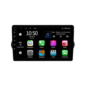 9 Inch 2 Din Android 10 AM/FM RDS DSP Xe Đa Phương Tiện Player Wifi Navigation GPS Autoradio Head Đơn Vị Cho Fiat EGEA Tipo 2015-2018