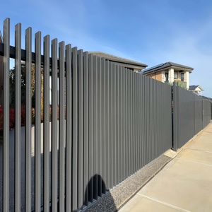 Conception personnalisée de clôture en aluminium avec lames verticales Panneau de clôture en aluminium <span class=keywords><strong>Mur</strong></span> de jardin - Product Image 5