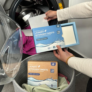 环保可生物降解一次性洗衣纸床单无味清洁洗涤剂服装洗涤定制标志薰衣草 - Product Image 5