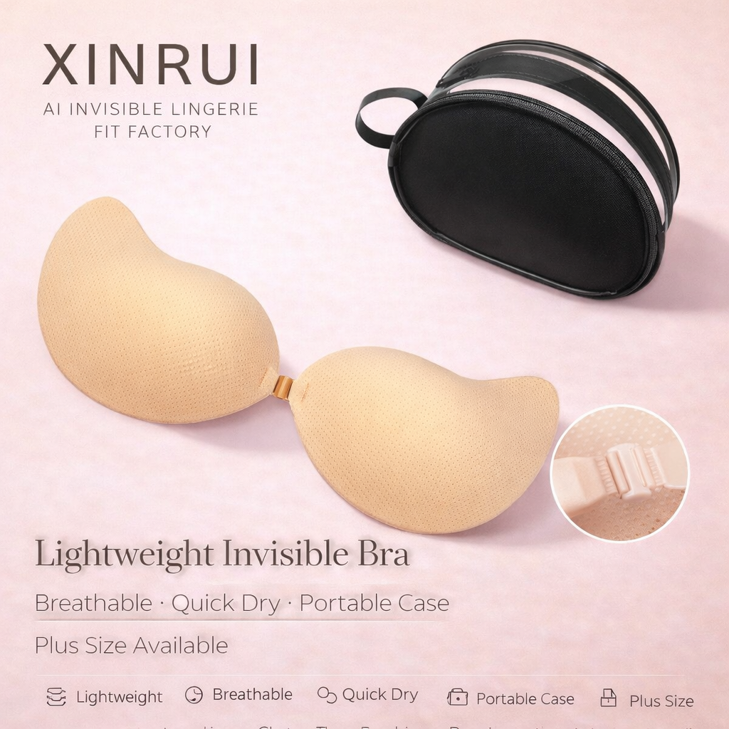 New Comfortable Front Gather Bra Lightweight Quick Dry Sexy Backless Bra Customizable Fit