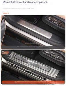 لمعادلة BYD ، مجموعة هيكل الفهد 8 ، خطوة ترحيب خاصة من الفولاذ المقاوم للصدأ لشريط حماية العتبة - Product Image 2