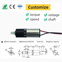 Moteur à engrenages miniatures YIFENG 1.3V 3V en acier, micro-moteur DC à aimant permanent, couple élevé, faible bruit, 6 mm, pour la maison intelligente et les ventilateurs, 0610
