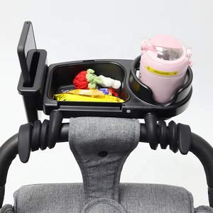 Nouveau design universel de voyage poussette landau bouteille porte-gobelet rotation buggy porte-bouteille et plateau à collation - Product Image 1