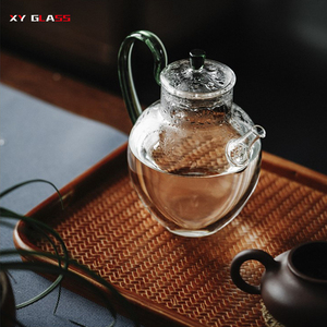 Classical Arabic Eco-friendly Thermostability Blooming <strong>Thermal</strong> Glass <strong>Teapot</strong> - Product Image 2