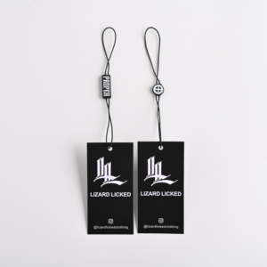 Trung Quốc treo tag sản xuất tùy chỉnh thiết kế <span class=keywords><strong>Tyvek</strong></span> treo thẻ màu đen và trắng - Product Image 2