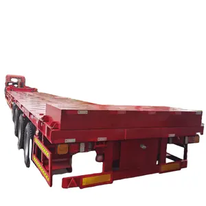 Heavy duty 4 axles extended lowbed semi trailer for wind turbine blade transport