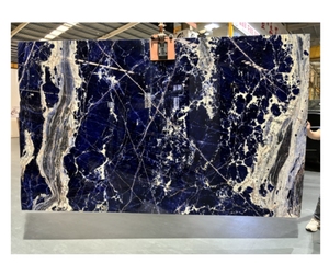 Đá sang trọng tấm màu xanh sodalite <span class=keywords><strong>Granite</strong></span> màu xanh quartzit tấm gạch cho tường trang trí nội thất - Product Image 3