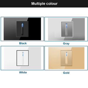 Interrupteur mural Summao US 16A 1/2/3/4 gangs 1 voie 2 voies avec voyant lumineux - Product Image 3