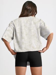 T-shirt sport oversize à manches courtes pour femme, streetwear tendance, 100% polyester, haute qualité, imprimé graphique - Product Image 6