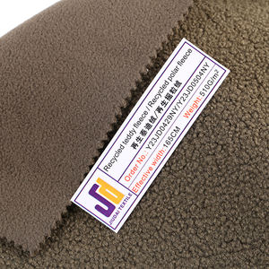 Meidao 100% reciclado tela de poliéster tejida tela de piel de oso de peluche Sherpa <span class=keywords><strong>polar</strong></span> tela de terciopelo elástico para zapatillas de felpa de animales - Product Image 4