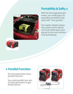 เครื่องกำเนิดไฟฟ้าแบบพกพา ดิจิตอล ใช้แก๊สโซลีน กำลังไฟ 2000W 3000W 4 จังหวะ เงียบพิเศษ ป้องกันเสียงรบกวน เหมาะสำหรับการตั้งแคมป์ พร้อมระบบสตาร์ท - Product Image 3