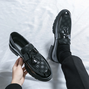 Mocasines con Borlas de Diseño Clásico en Negro y Azul, Cómodos, Duraderos, Ligeros, Transpirables, para Negocios, Oficina, Hombres, Bodas, Primavera - Product Image 4