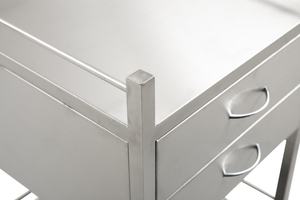 Troli Perban Bedah Rumah Sakit Carenovo Model CVTR033 dari Baja Tahan Karat - Product Image 6