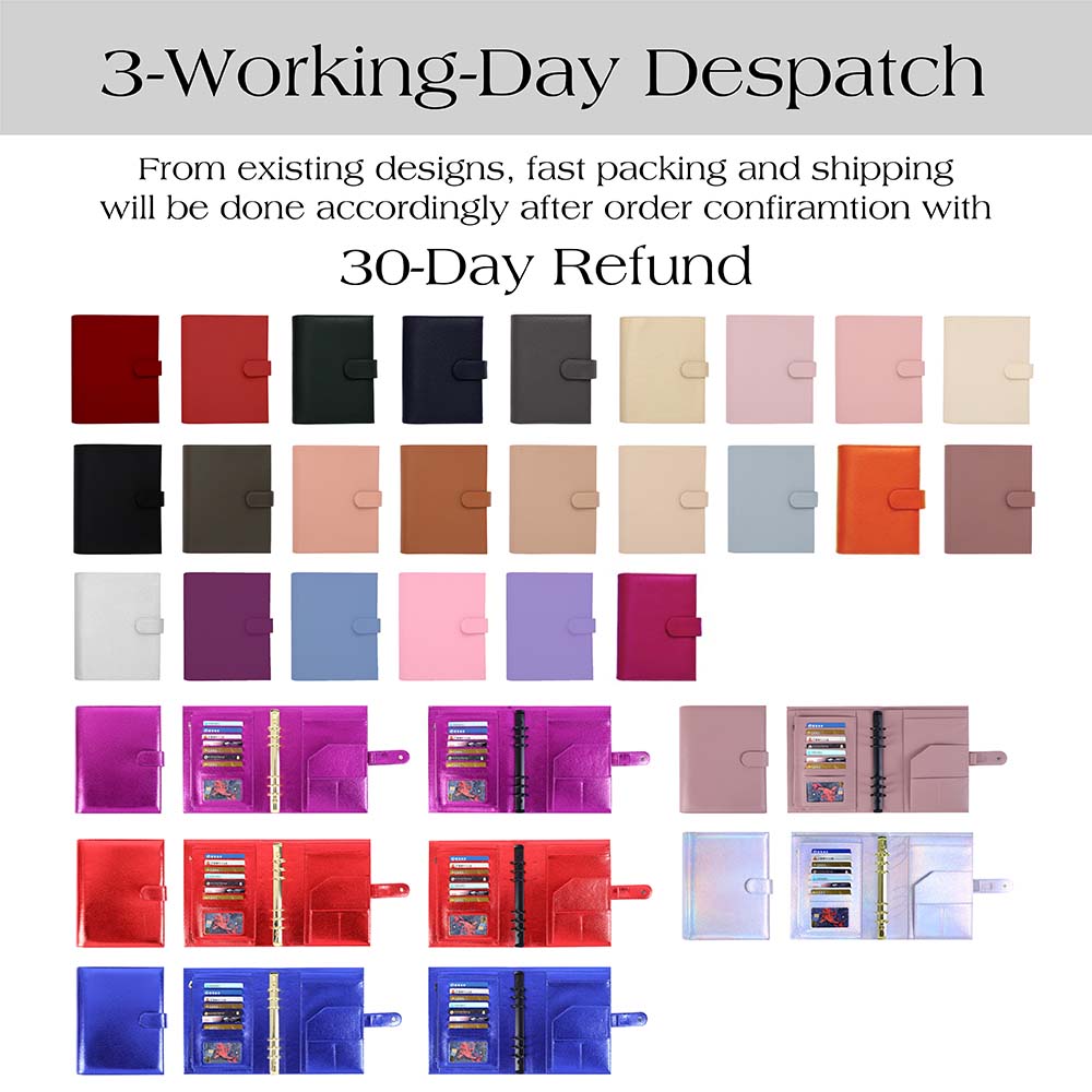 pebbled leather binder