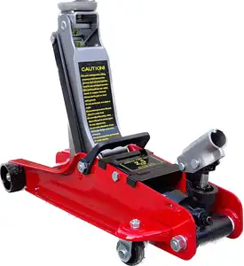 Hydraulic Trolley Jack 2.5 T Flat Lifting Height 85-360 mm Car Trolley Jack Hydraulic 360 degree Wheels Jack Axle Stand