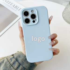 เคสโทรศัพท์ซิลิโคนเหลวสำหรับ <span class=keywords><strong>iPhone</strong></span> 13 14 15 16 17 ซีรีส์ หลายสี ป้องกันเลนส์เต็มรูปแบบ ขายส่ง - Product Image 4