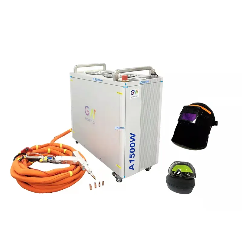 A1000W A1500W Portable Air-cooled Based On 976nm Pumping Technology Fiber Laser Handheld Welding Machine