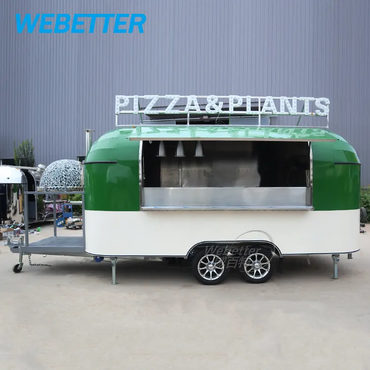 Webest – camion de nourriture de Pizza pour la restauration rapide, chariot de hot-dog, remorque mobile commerciale pour camion de nourriture de café expresso