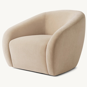 Fauteuil <span class=keywords><strong>de</strong></span> loisirs en velours <span class=keywords><strong>de</strong></span> style américain Rhoohill RH, mobilier <span class=keywords><strong>de</strong></span> salon, canapé individuel, fauteuil <span class=keywords><strong>de</strong></span> chambre à coucher, fauteuil pivotant moderne - Product Image 2