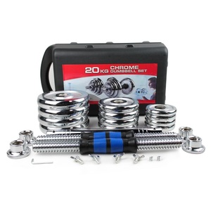 Musculation Mens Poids Libres <span class=keywords><strong>50</strong></span> <span class=keywords><strong>Kg</strong></span> 30kg 20kg Chrome <span class=keywords><strong>Kit</strong></span> De Mancuernas Haltères et Haltères Ensemble Haltères Réglables - Product Image 4