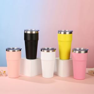 Hot Sale 16oz Car Cup With Lid 304 Stainless Steel Double Layer <b>Vacuum</b> Insulated Cup Outdoor <b>Portable</b> Tumbler - Product Image 1