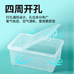 Reptile Hibernation <b>Box</b> Rectangle Acrylic Transparent Reusable Terrarium For Turtle Snake Spider Winter <b>Bedding</b> - Product Image 5